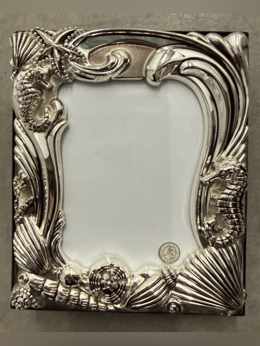 Godinger Silver Plated Sea Animal Theme 100 page 4x6” Photo Album Keepsake Gift
